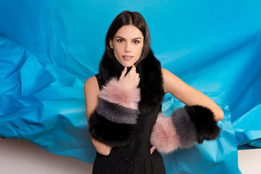 clic clac s510 02 giovi accessories fur pink grey black - Fall Winter 2019-20